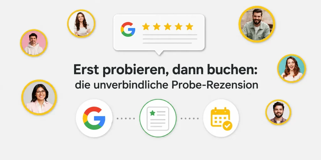 Erst probieren, dann buchen: die unverbindliche Probe-Rezension