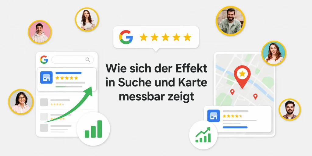 Wie sich der Effekt in Suche und Karte messbar zeigt Buy Google Review